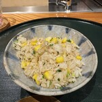 森ふじ - シラスとコーンのガーリックライス