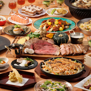 旬の素材を多彩なお料理で