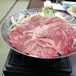 中松屋旅館 - 2014年9月　霜降り国産牛肉　すき焼き