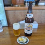 五十番 - 料理写真:ビール（中ビン）￥650