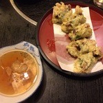 きらく亭 - へしこの天ぷら