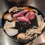 札幌成吉思汗雪だるま - 焼き中