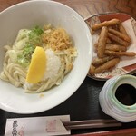 香の兎 - ぶっかけひやひや1玉¥750+ごぼうの唐揚げ¥400