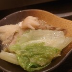 北海亭 - わさび鍋2