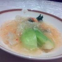 筑紫樓 銀座店 - チンゲン菜の蟹あんかけソース