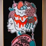 京氷菓 つらら - 店内に飾ってあった舞妓さんのアート!!( ^o^)ﾉ