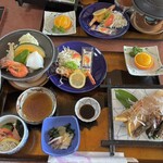 民宿しらい - 車海老尽くしの桃コース8000円