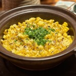 旬彩酒庵 おねぎや - ８）桜姫鶏ととうもろこしの土鍋ご飯
