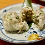 旬彩酒庵 おねぎや - ６）［自家製］サムライ葱の焼売