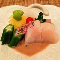 日本料理 つむぐ - 鉢物　季節の野菜の胡麻ダレ