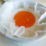 スカイラウンジ エアシップ - 本日の玉子料理、半熟ゆで卵