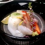 地魚刺身盛り合わせ　鯛　海老　烏賊　他