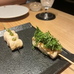 炭火串焼 鶏魚 - 