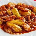 中国料理 百楽 - 2025.9-11-茄子と干し海老の煮込み