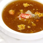 上海 小南国 - 蟹味噌とふかひれのとろみスープ
