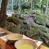 休耕庵 竹の庭の茶席