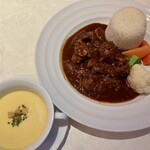 食堂車レストラン 黄昏号 - ビーフシチュー バターライス添え
