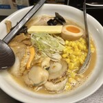 龍寿 - 味噌バターコーンラーメン＋ホタテ