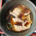 肉汁。甘辛。ロース肉が４切れ。