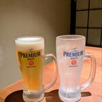 314810731 - 生ビールと炭酸水で乾杯