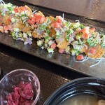 ゆず庵 - 冷たい夏野菜で食べるヒレカツ御膳