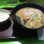 らーめん むつみ屋 - 濃厚みそらーめん（830円）+小ライス無料_2014年10月