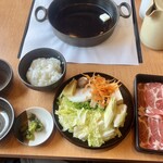 涮涮鍋壽喜燒Dontei 宇都宮鶴田店 - 豚ロース定食1309円