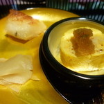 箱根強羅温泉 月の泉 - 朝ご飯：出汁巻き玉子、ぎんだら西京焼