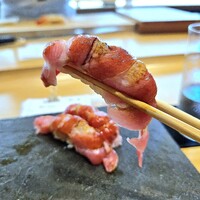 鮨 塩釜港 銀座 極 - 本マグロ大トロ これも食べ放題♥