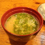 おまかせ料理まるやま - 伊勢海老の味噌汁
