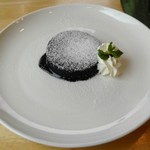 カフェ 茶華 - ケーキ：フォンダンショコラ