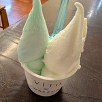 ViTO×IWAIZUMI - 料理写真:ダブルカップ(ブルードラゴンソルト、イワイズミルク)