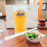 そば処 更科 - ■ 生ビール ジョッキ、600円