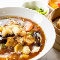 鮑入り海鮮あんかけ焼きそばセット