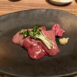 おさ亭 - 鴨レバーのお刺身