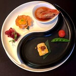雪園 - 旬の味覚入り前菜盛り合わせ