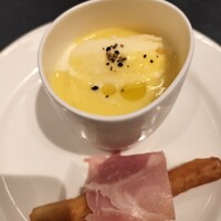 キハチ 名古屋JRセントラルタワーズ店 - とうもろこしの冷製スープ