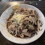 南天 - 肉そば（ミニ・冷） 500円