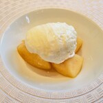 横浜うかい亭 - 桃のクレームダンジュ