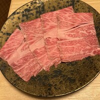 先斗町しゃぶしゃぶすき焼き きらく - 神戸牛肩ロース