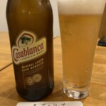 クラフトビールとモロッコ料理 ホップとリップ - カサブランカビール　モロッコ産
