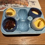 日本料理 潤花 - 卵黄のアイスと、プリン