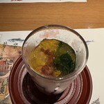 314871362 - とうもろこしのムース　蛸と小松菜