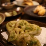 ハナレノミカジノバ - レンコンの磯辺揚げ