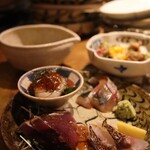 ハナレノミカジノバ - おまかせ造り四種盛り