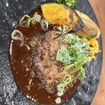 肉食家さんのハンバーグ にくきゅうグリル - 