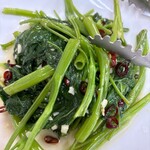 金春 - 空芯菜！明日の仕事がドキドキしてくるニンニク具合！