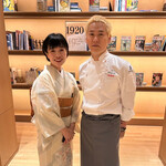 Restaurant KEI - 婦人画報編集長と小林シェフ☆