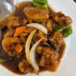 金春 - 黒酢酢豚、おいしい。