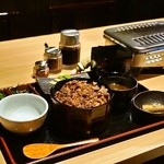 焼肉 水谷 - 2014.10 神戸牛ひつまぶし（2,400円）